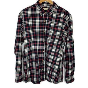 Hobbs Creek Classic Red and Black Flannel Button Down worn 1 time Dry Cleaned